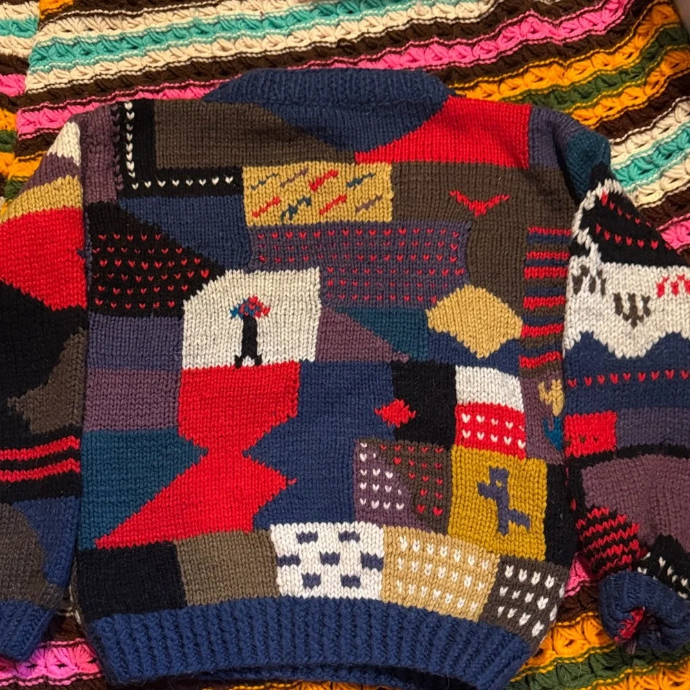 Colorful Patchwork Sweater - Picture 2 of 3